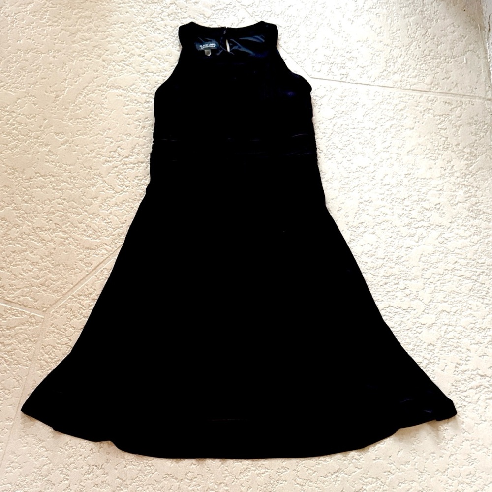 Evan Picone Elegant Black Midi Dress
